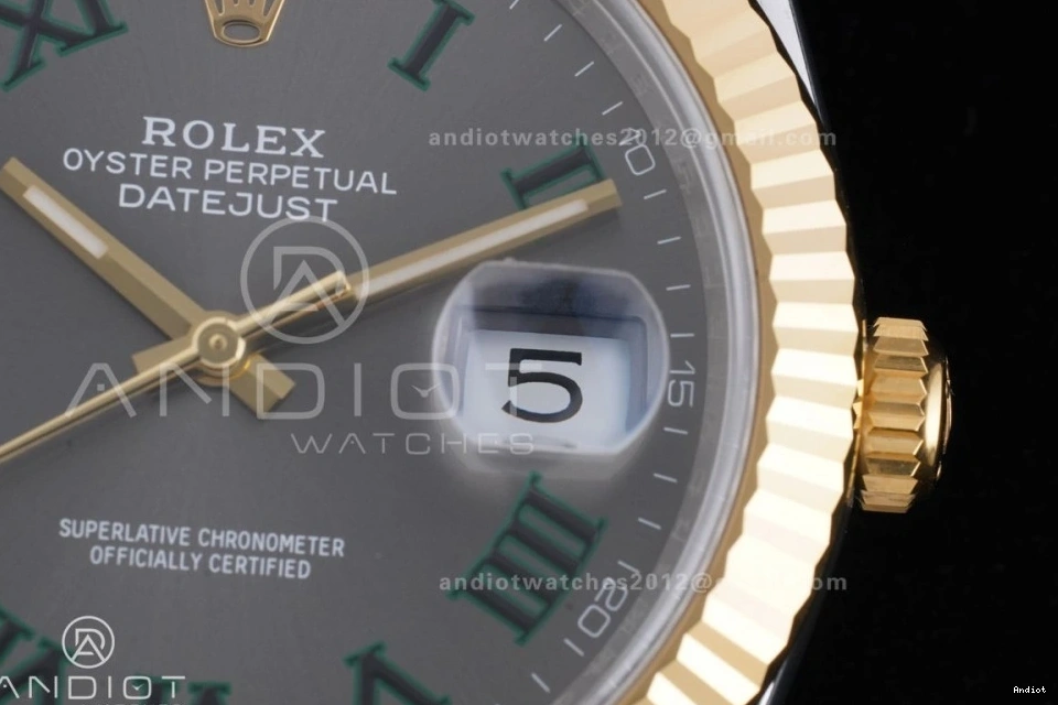 41 Marker DateJust SS Jubilee Reserve) Bracelet Dial 904L Clean Roman SH3235 Best (72 Edition 126333 Power Gray Hours 1:1 on Steel YG Green 0522
